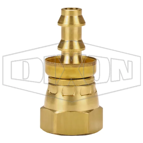 Female NPSM Swivel x Push-on Hose Barb Ball Seat