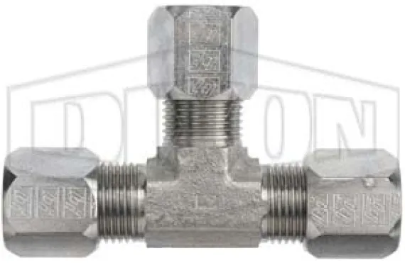 Flareless Bite Male Tube Union Tee