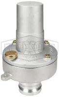 Blower air relief valve with cam and groove
