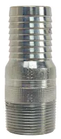 King Combination Nipple _threaded no knurl for plastic pipe