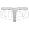 Tuff-Lite® Hose Run x Hose Branch Tee