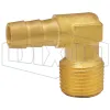 Male NPTF x Hose Barb 90° Elbow