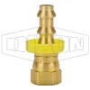 Female NPSM Swivel x Push-on Hose Barb Ball Seat