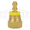 Female NPSM Swivel x Push-on Hose Barb Ball Seat