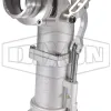 4" Bay-Lite Alum Tall Drop Elbow w/ 3" Adapter