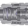 pneumatic manual male threaded coupler half image